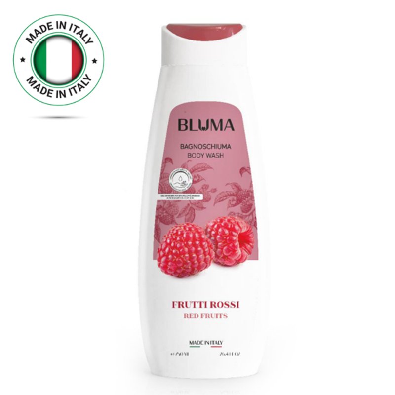 Bluma Italy Raspberry Fruit Body Wash Moisturizing-DermaTeste