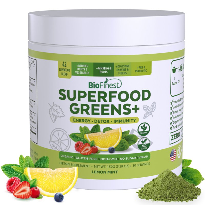 Biofinest Superfood Greens+ Probiotics Enzymes Powder Drink