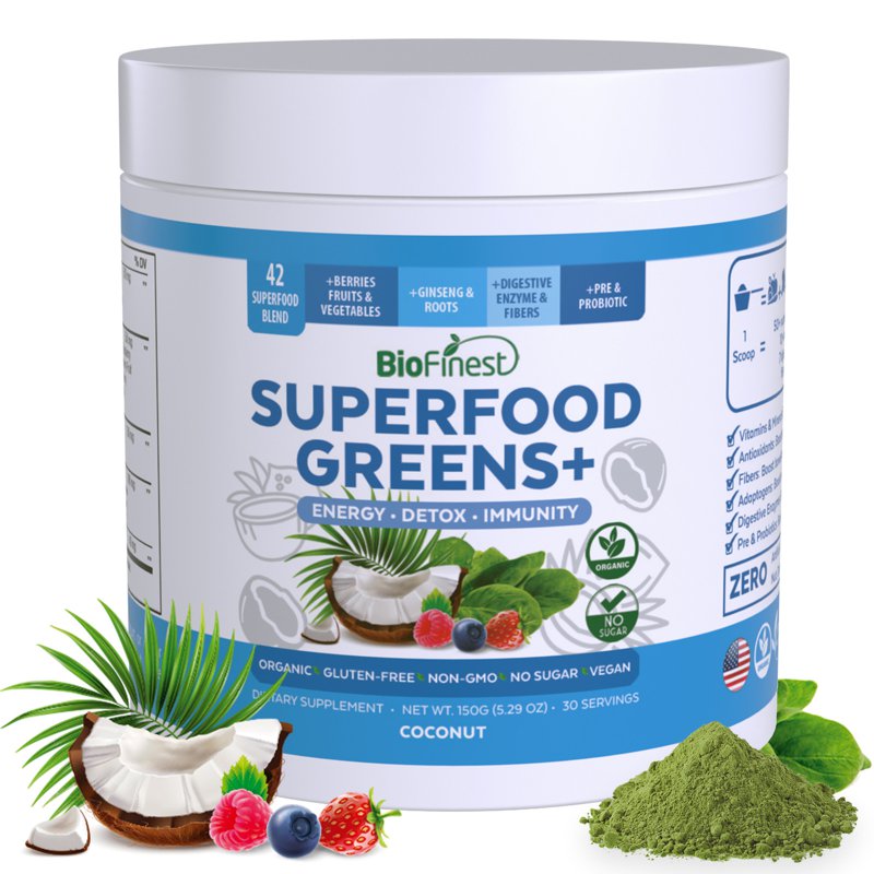 Biofinest Superfood Greens+ Probiotics Enzymes Powder Drink