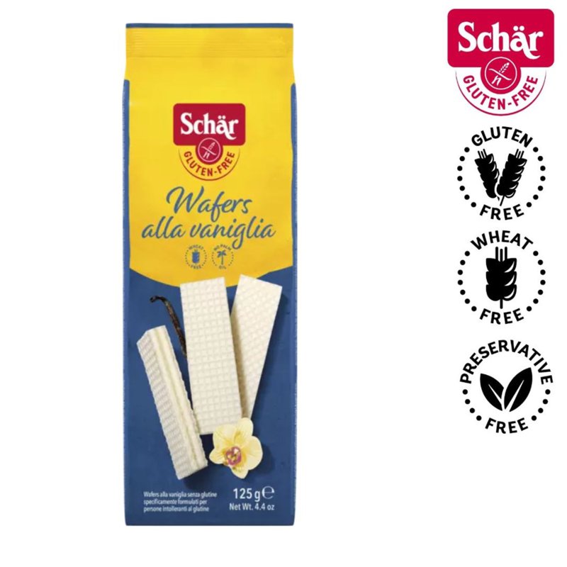 Schar Schar Wafers with Vanilla Cream, Gluten Free