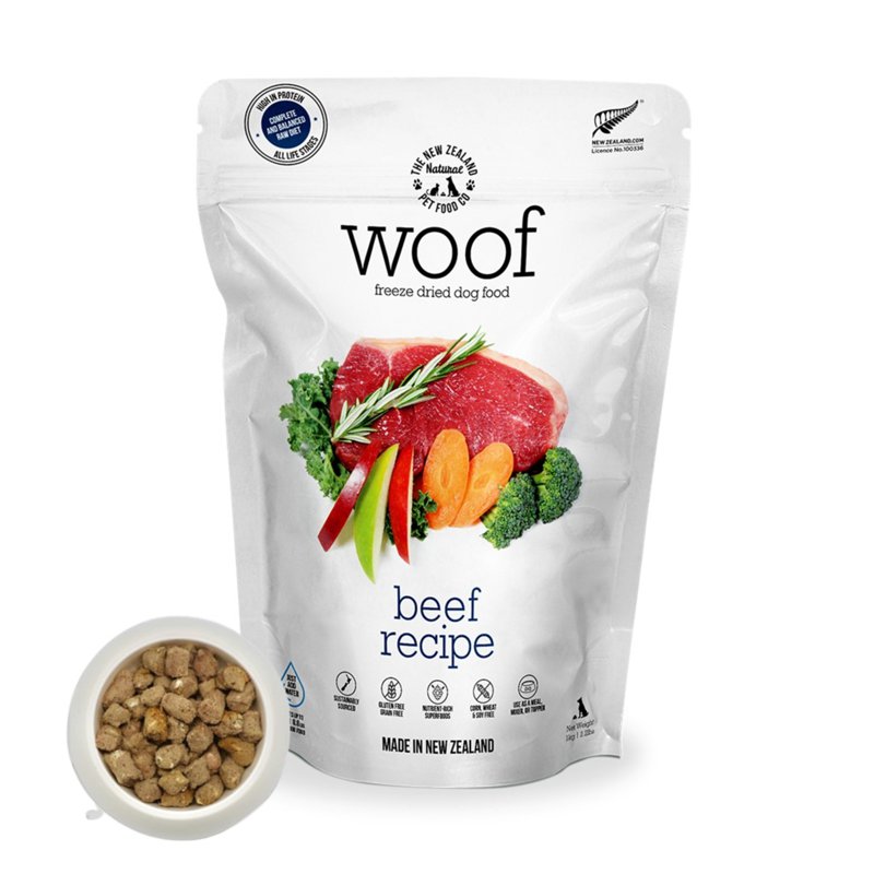 Nz Natural Woof Freeze Dried Raw Dog Food - Beef