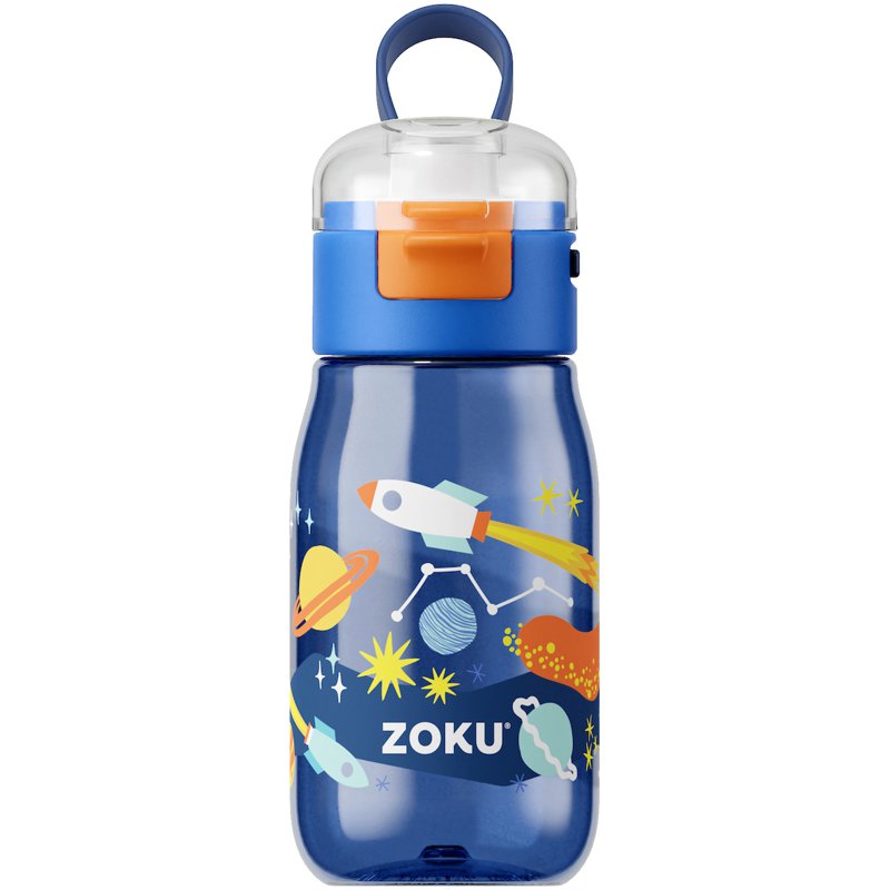 Zoku Kids Flip Gulp Bottle (16 oz) - Blue 1 S