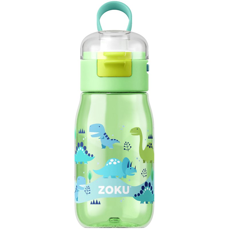 Zoku Kids Flip Gulp Bottle (16 oz) - Green 1 S