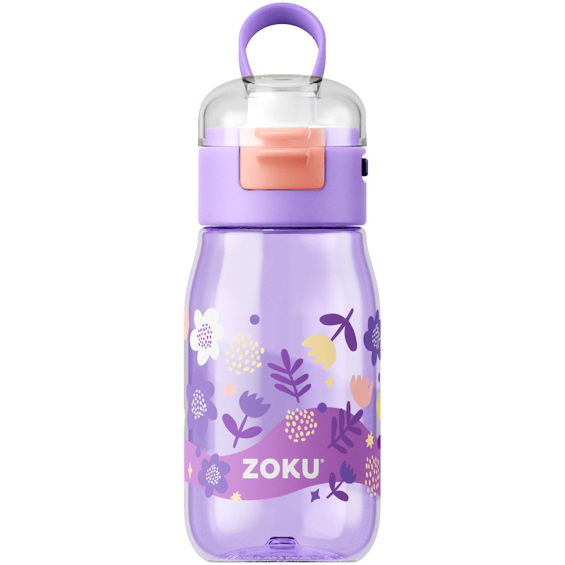 Zoku Kids Flip Gulp Bottle (16oz )- Purple 1 S