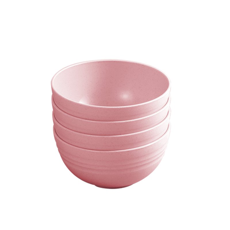 BEST Choice Pink Wheat Straw Small Bowl Set