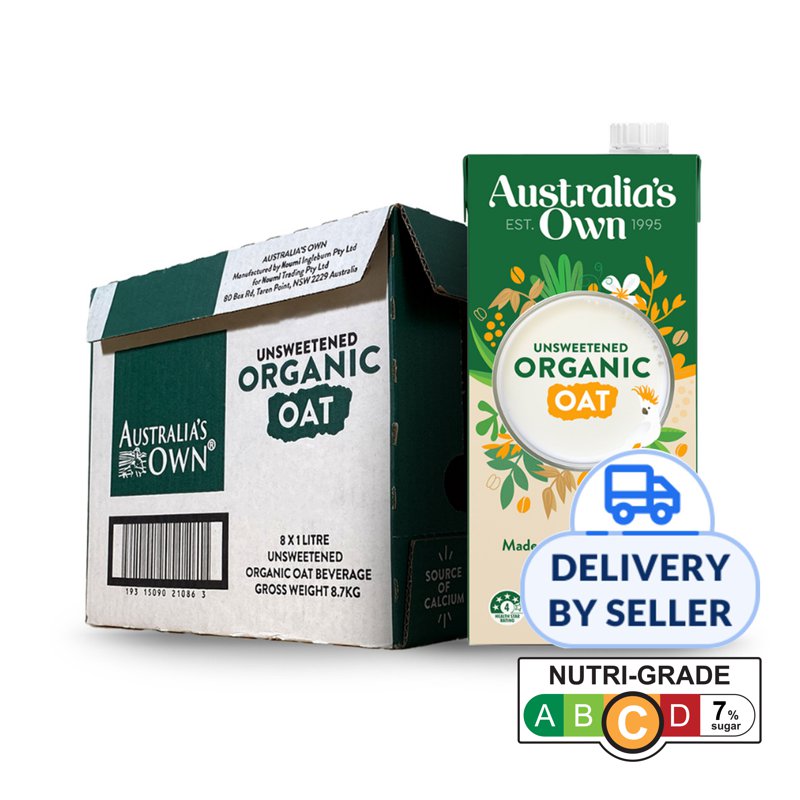 Australia'S Own Organic Unsweetened Oat Milk