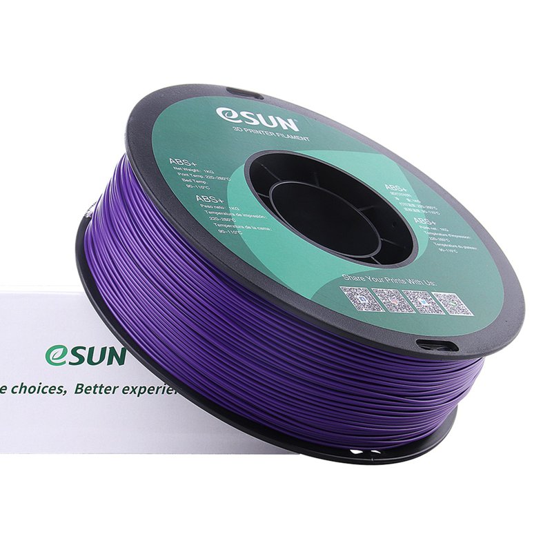 eSun Abs+ 1.75mm 3D Printer Filament - Purple