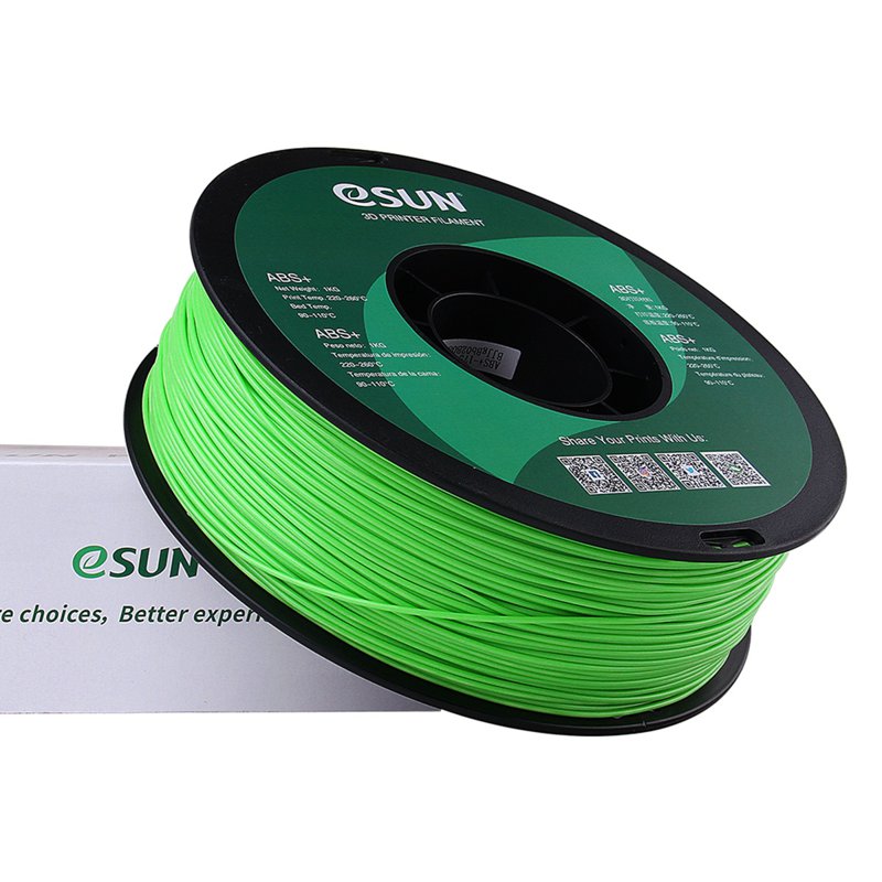 eSun Abs+ 1.75mm 3D Printer Filament - Peak Green