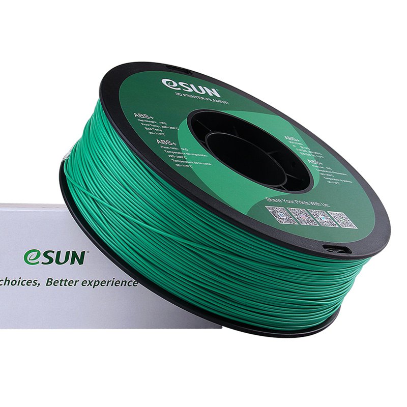 eSun Abs+ 1.75mm 3D Printer Filament - Green