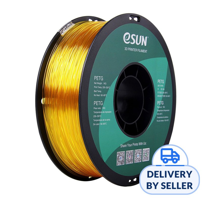 eSun Petg 1.75mm 3D Printer Filament - Yellow