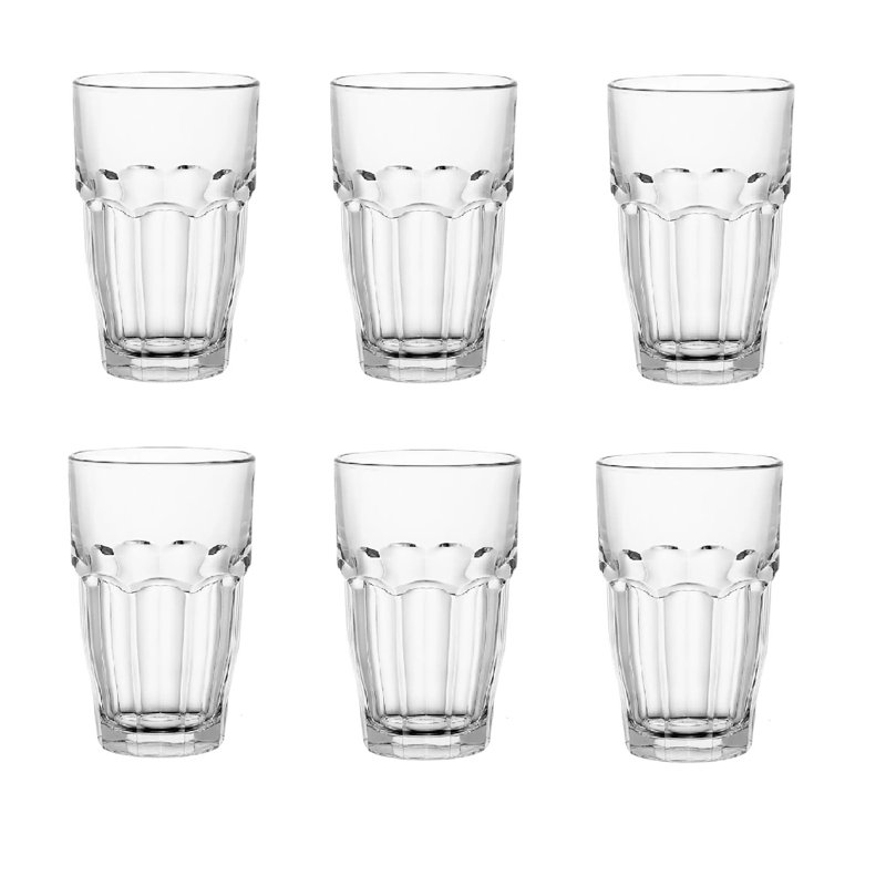 Bormioli Rocco Rock Bar Super Cooler Glass - Clear (Set of 6) 6 S
