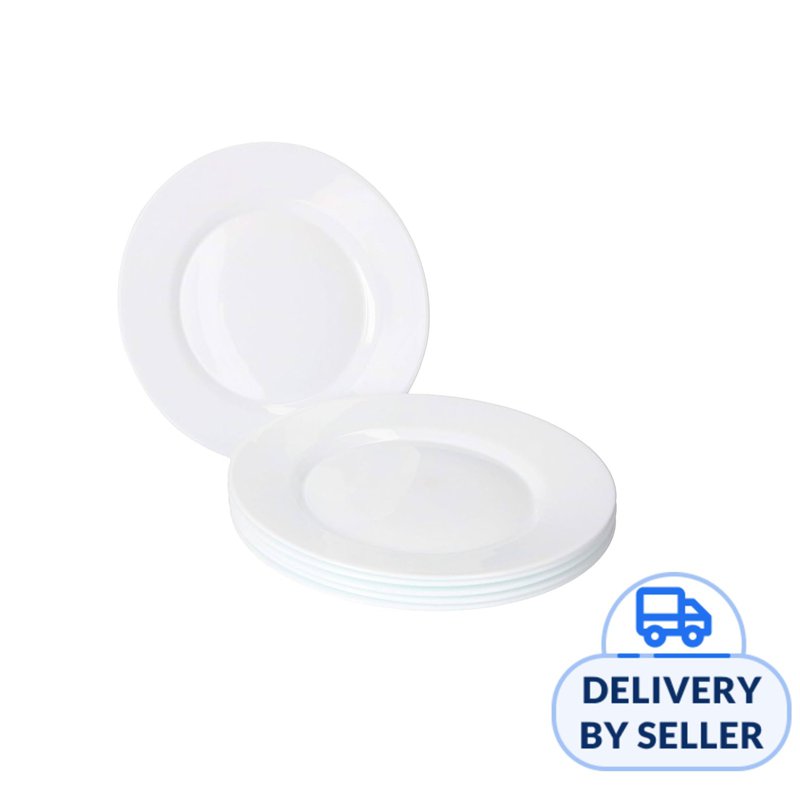 Bormioli Rocco White Moon Opalware - Dinner Plate 27cm 6 S