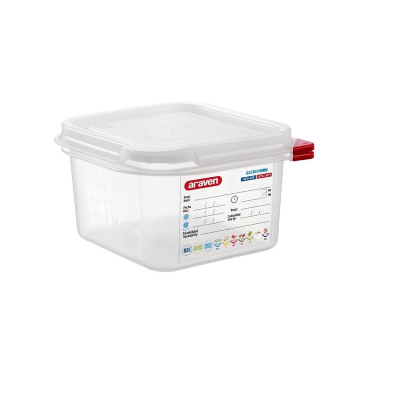 Araven Polypropylene Square Food Container