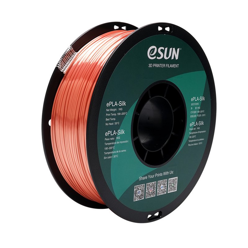 eSun Metal eSilk-Pla 1.75mm 3D Printer Filament-Rose Gold