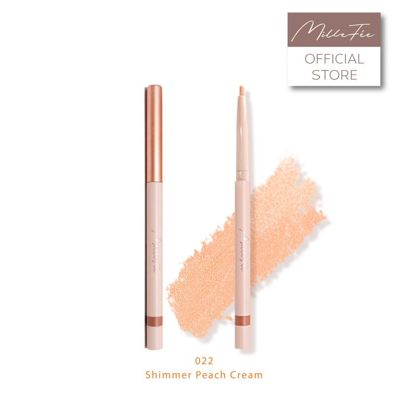 MilleFe Tear Eyebag Pencil 022 Shimmer Peach Cream