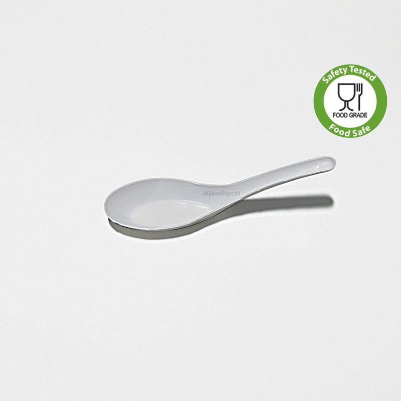 Grace Disposable White Plastic Soup Spoons 50 S