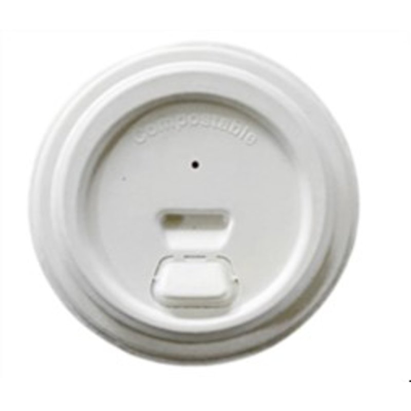 eco u Sugarcane flip lid (12oz cups) - Bio & Heat-Resistant 50 S