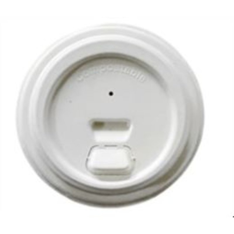 eco u Sugarcane flip lid (8oz cups) - Bio & Heat-Resistant 50 S