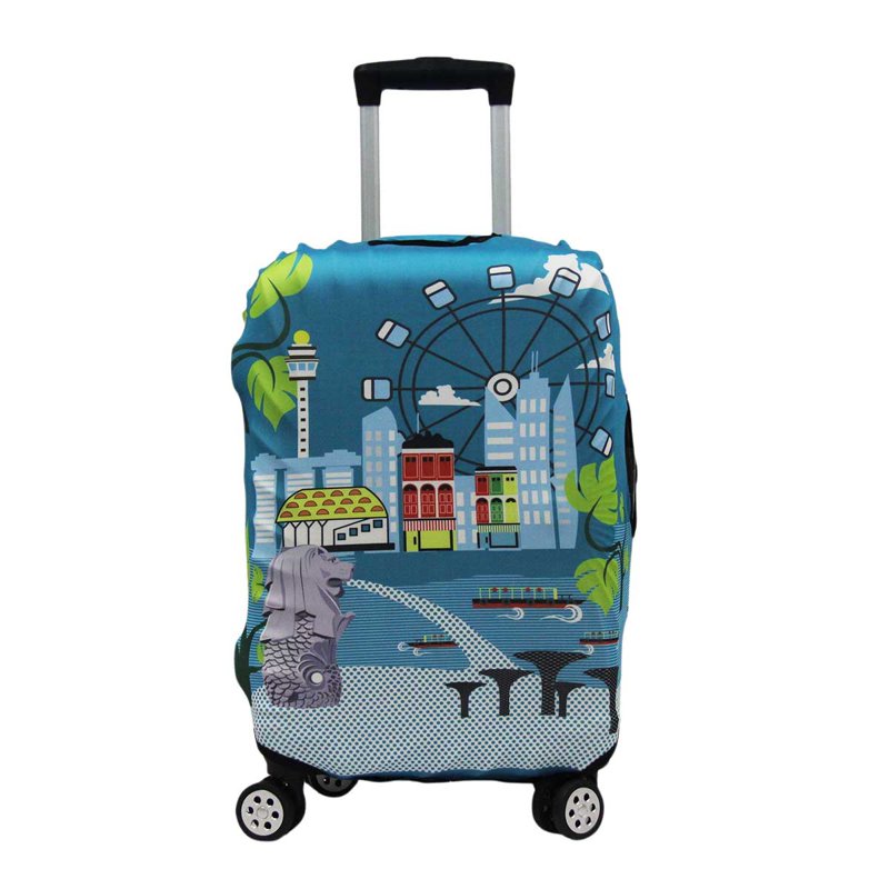 Medium Elastic Luggage Cover - Singapore (22-25inch) 1 S
