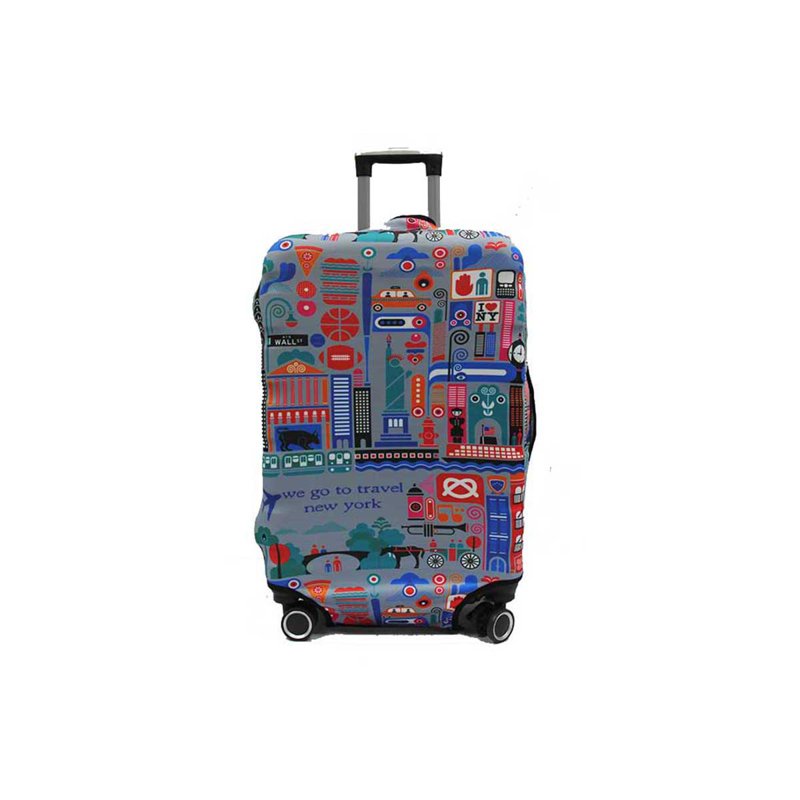 Medium Elastic Luggage Cover - New York (22-25inch) 1 S