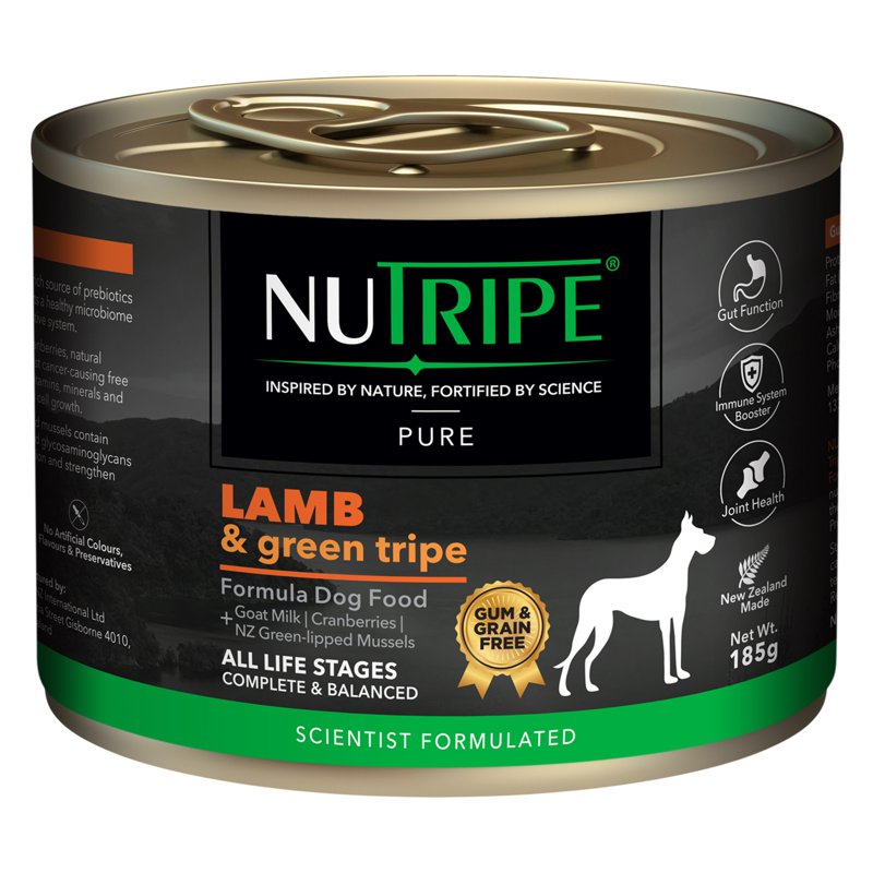 Nutripe Pure Lamb & Green Tripe Dog (Gum-Free) (Ctn)