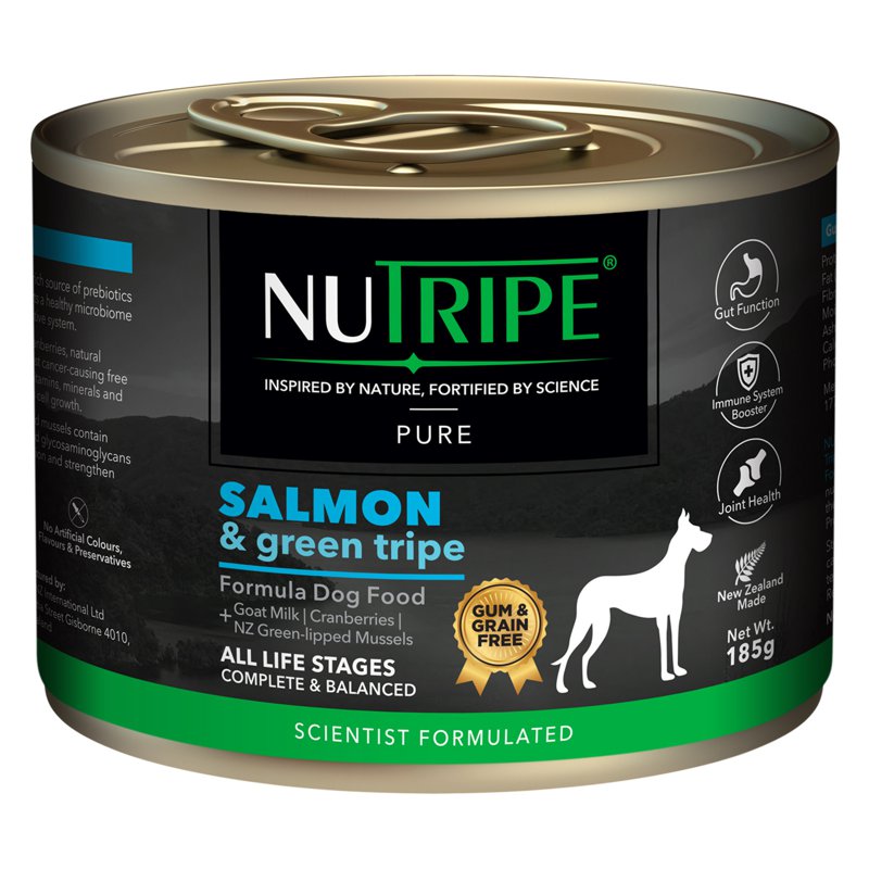 Nutripe Pure Salmon & Green Tripe Dog (Gum-Free) (Ctn)