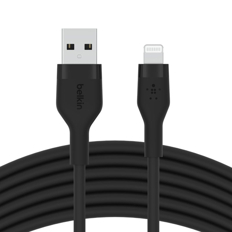 Belkin Usb-A To Lighting, Silicone, 1M, Black 1 S