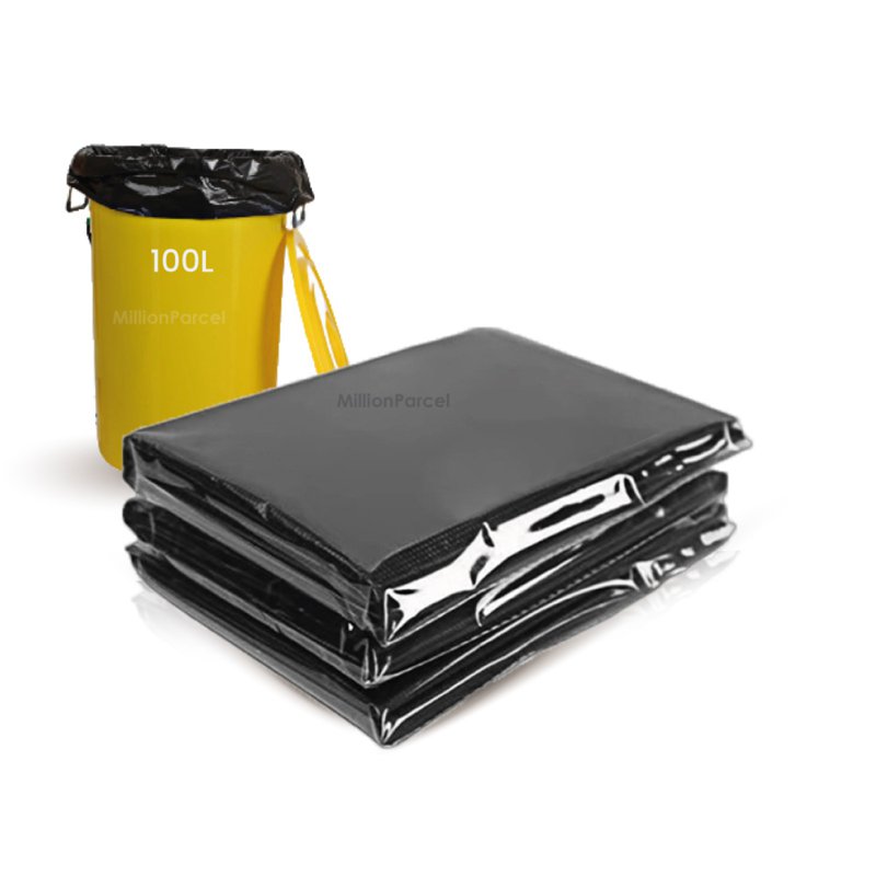 MillionParcel Heavy Duty Garbage Bag 80 x 100cm 50 S