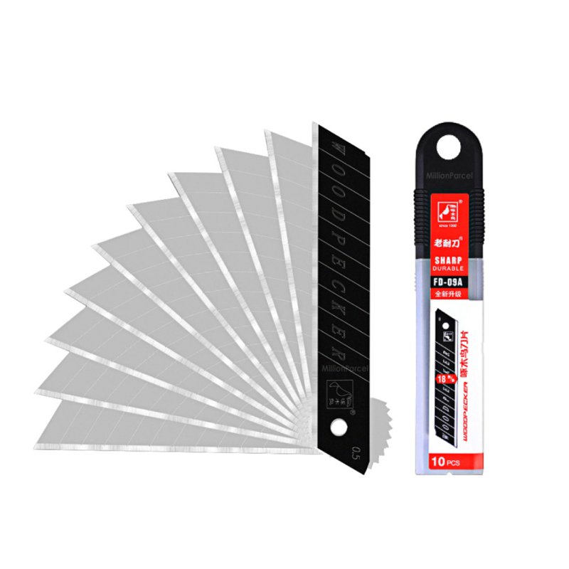 MillionParcel Wooopecker Refill Pen Knife Blades FD-09A 10 S