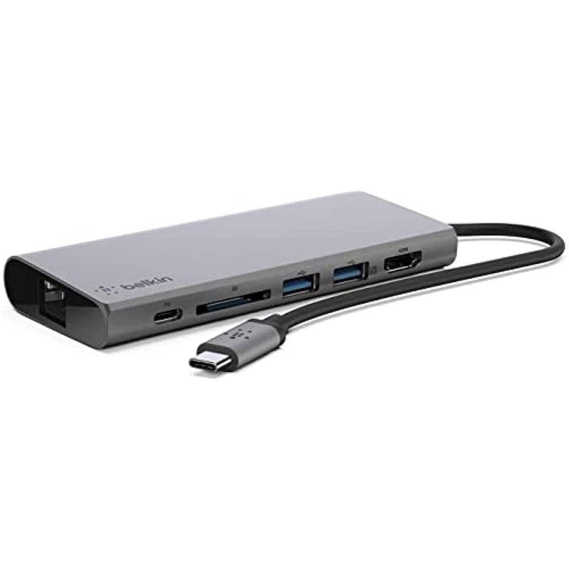 Belkin Usb-C Hub W Tethered Usb-C Cbl Hdmi Sd Slot 1 S