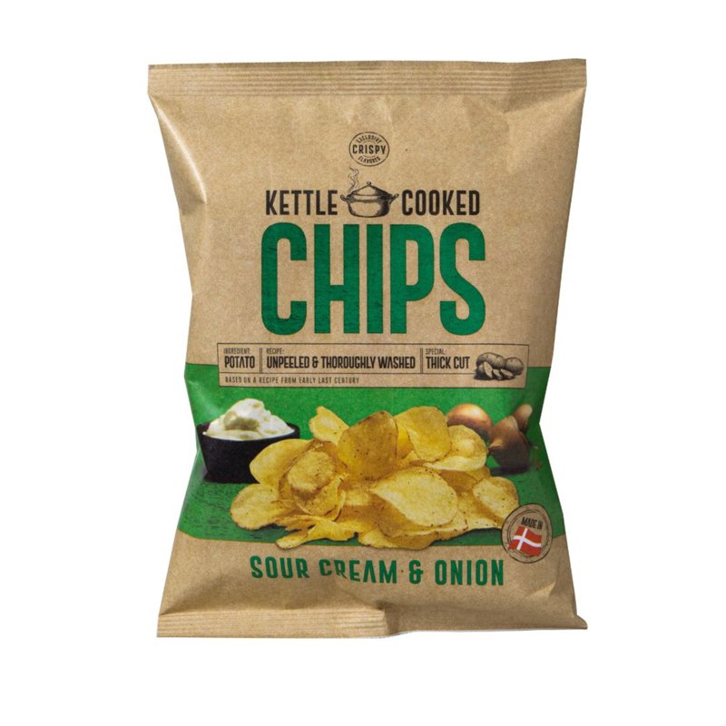 KETTLE COOKED Chips - Sour & Cream