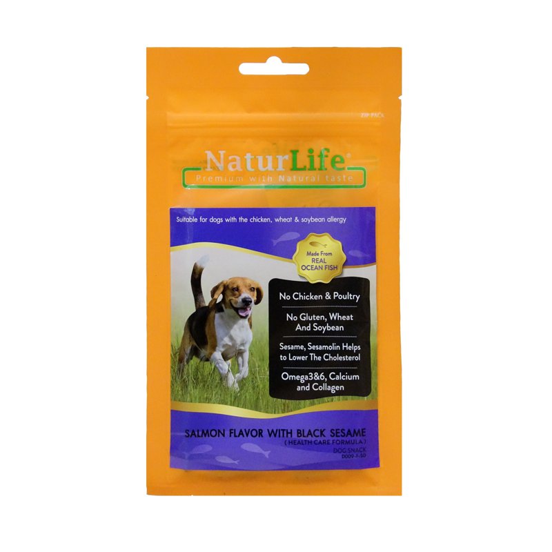 Naturlife Dog Snack - Smoked Salmon Flavour with Black Sesame 55 G