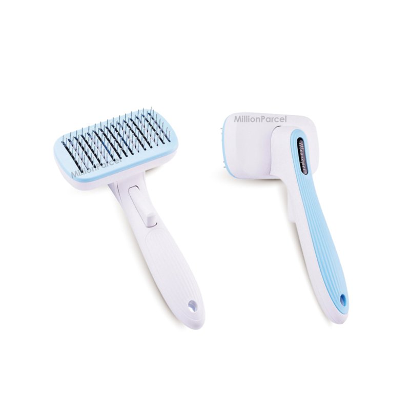 MillionParcel Pet Brush Blue - Fine Pin