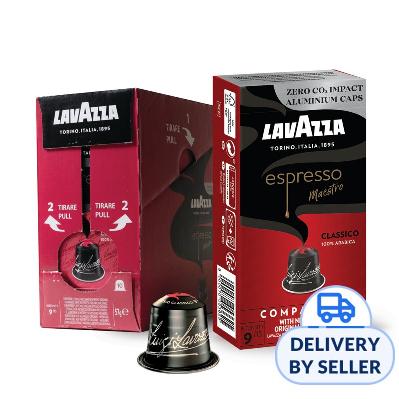 Lavazza Nespresso Compatible Capsules Classico 10 x 10 S