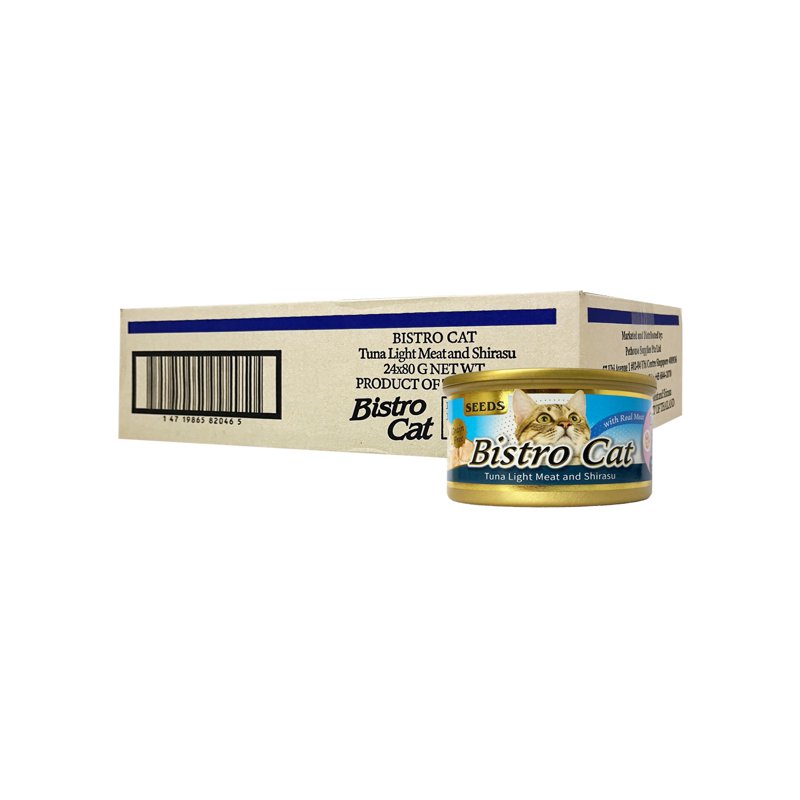 Bistro Cat Wet Can Food - Tuna & Shirasu