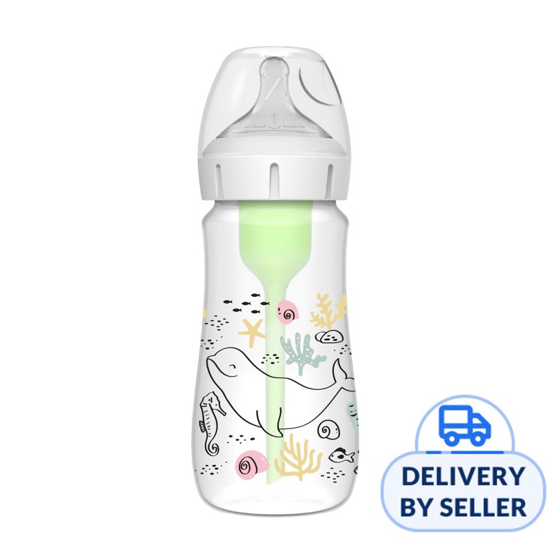Dr. Brown's Options+ Wide-Neck PP Baby Bottle, Whale