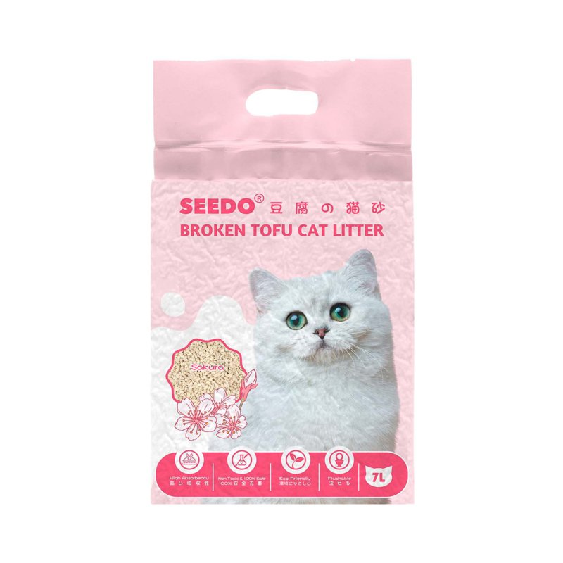 Seedo Broken Tofu Cat Litter Sakura