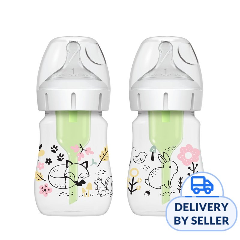 Dr. Brown's Options+ Wide-Neck PP Baby Bottle - Wood