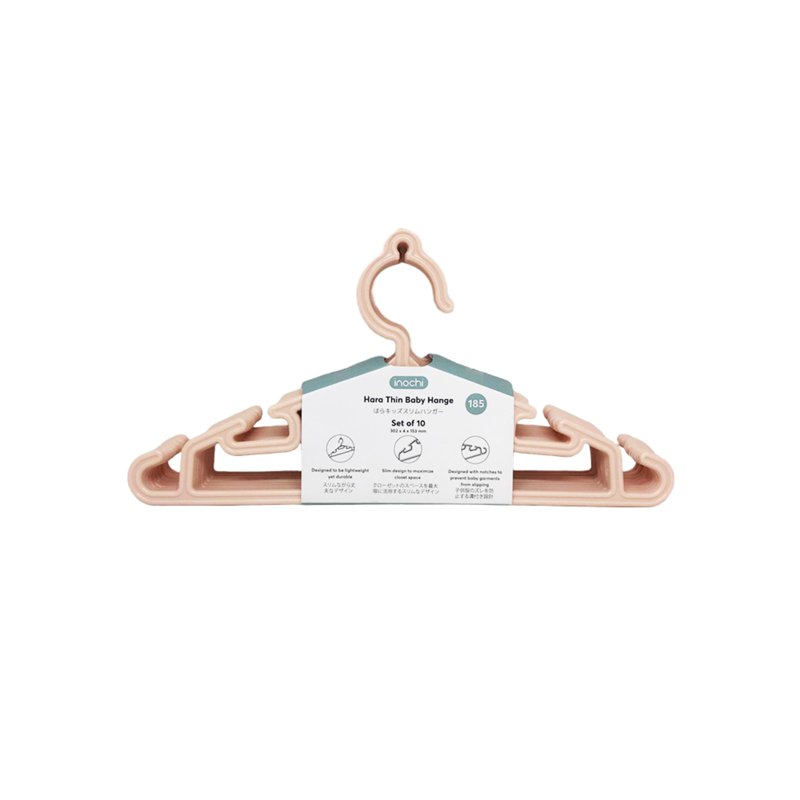 Inochi Thin Baby Hanger Pink 10 S