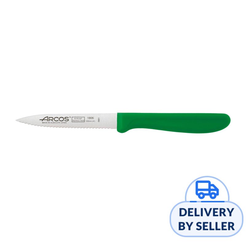 Arcos Paring Knife 100Mm Serrated Green 1 S