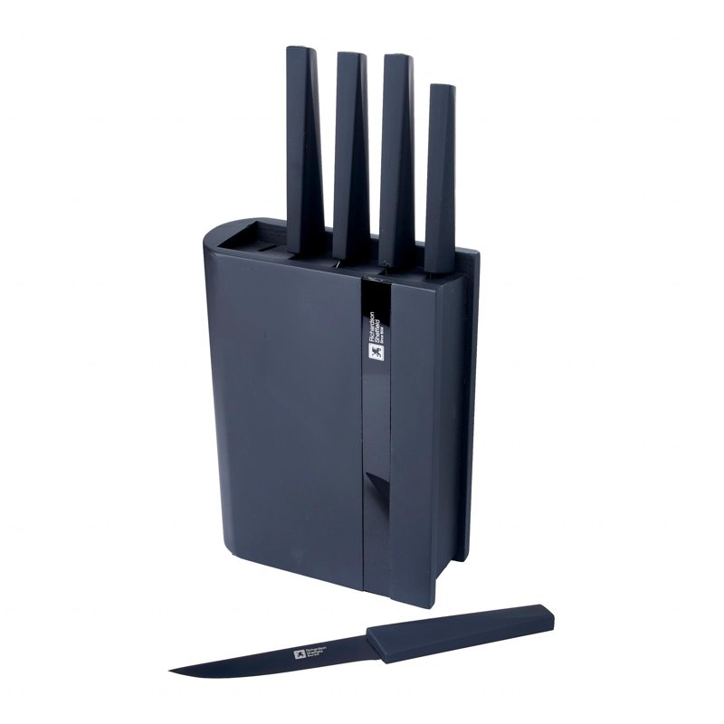 Amefa Edge 5-Piece Knife Set With Block 1 S