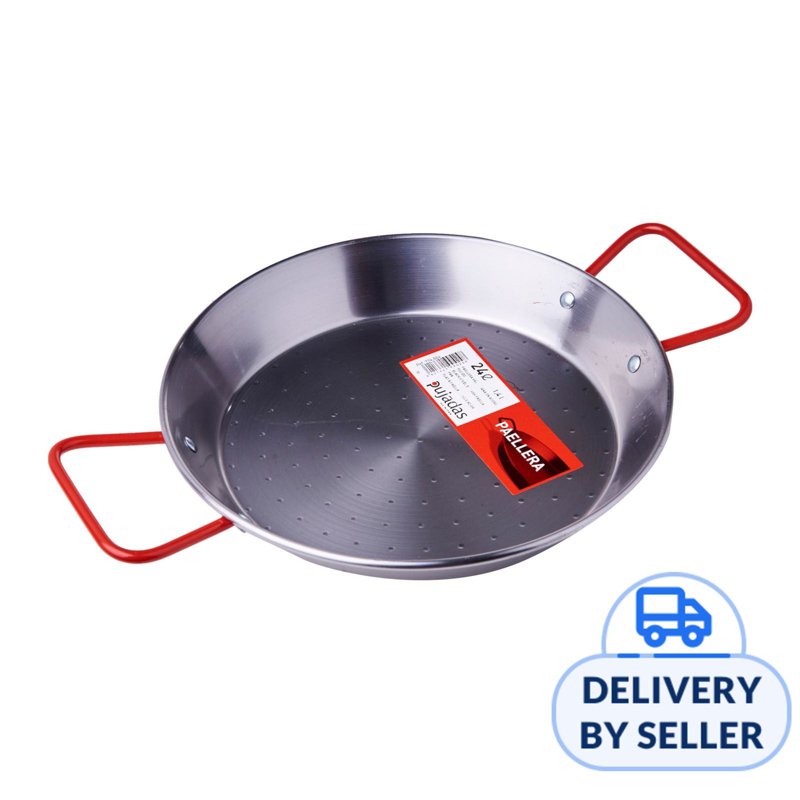 Pujadas Black Steel Paella Pan 24Cm