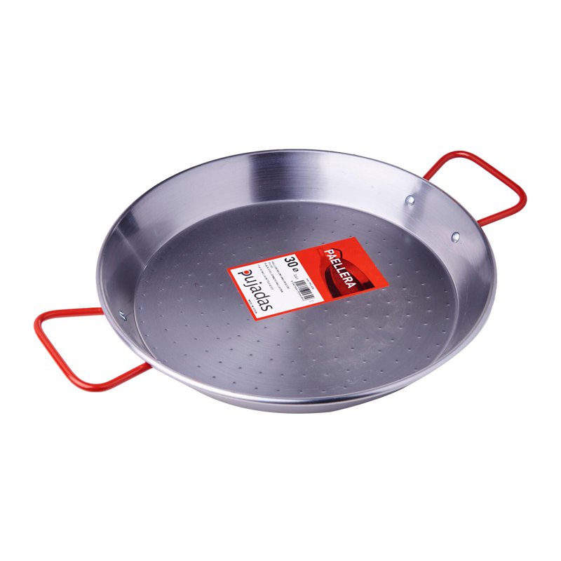 Pujadas Black Steel Paella Pan 30Cm