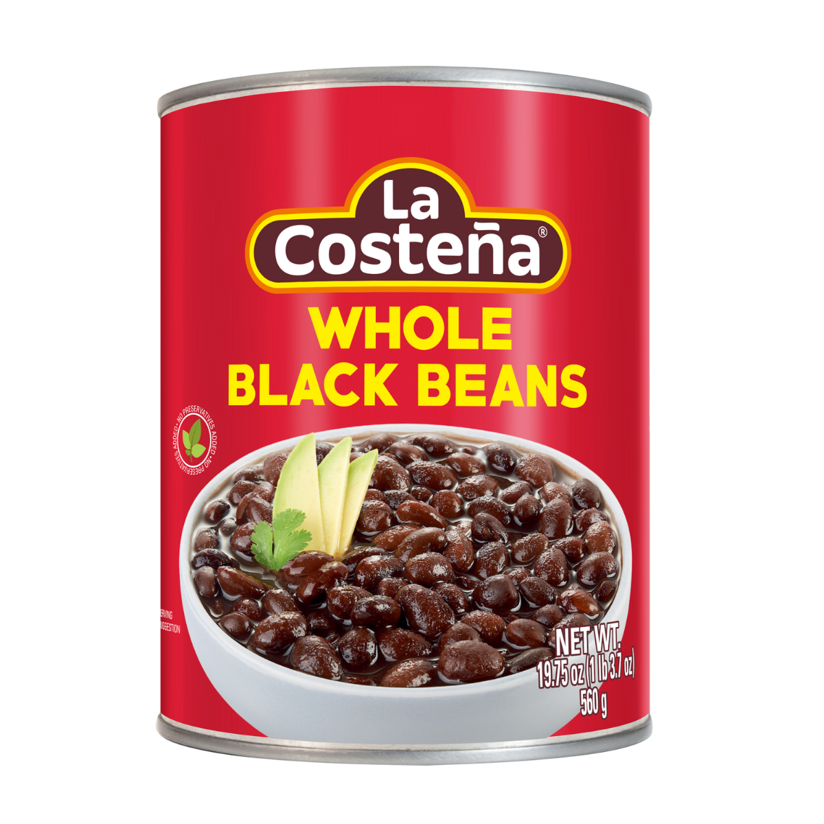 La Costena Whole Black Beans in Can