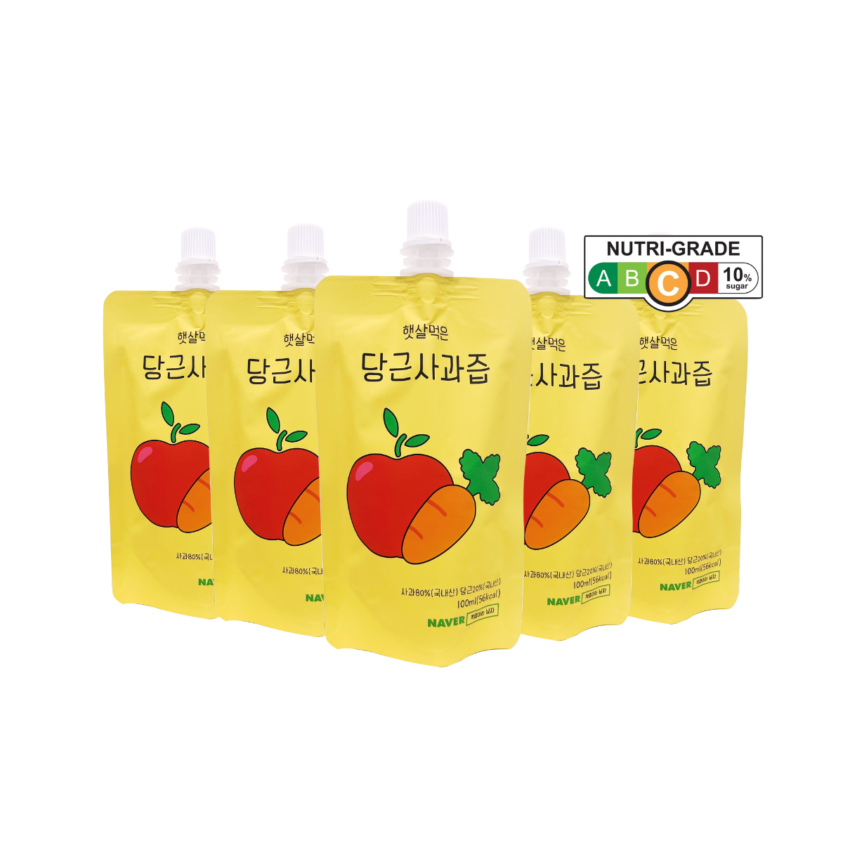 THE DINKY SHOP Korea 100% Nfc Carrot & Apple Fruit Juice