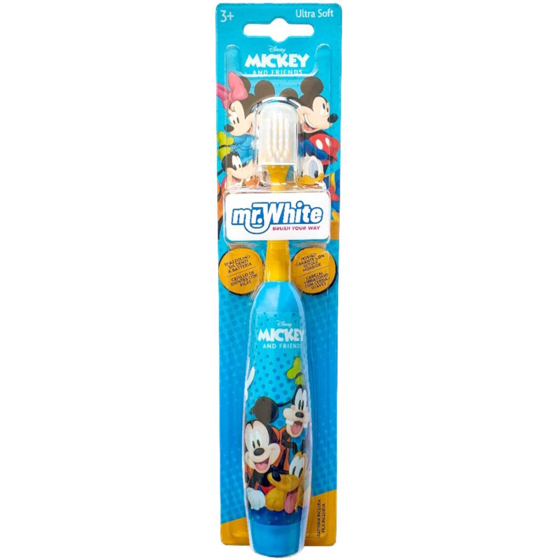 Mr White Mickey & Friends Battery Powered Toothbrush 1 S