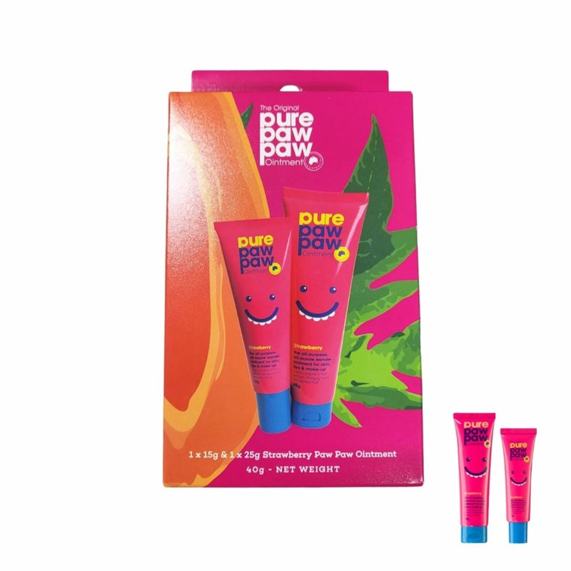 Pure Paw Paw Ointment Duo - Strawberry 15+