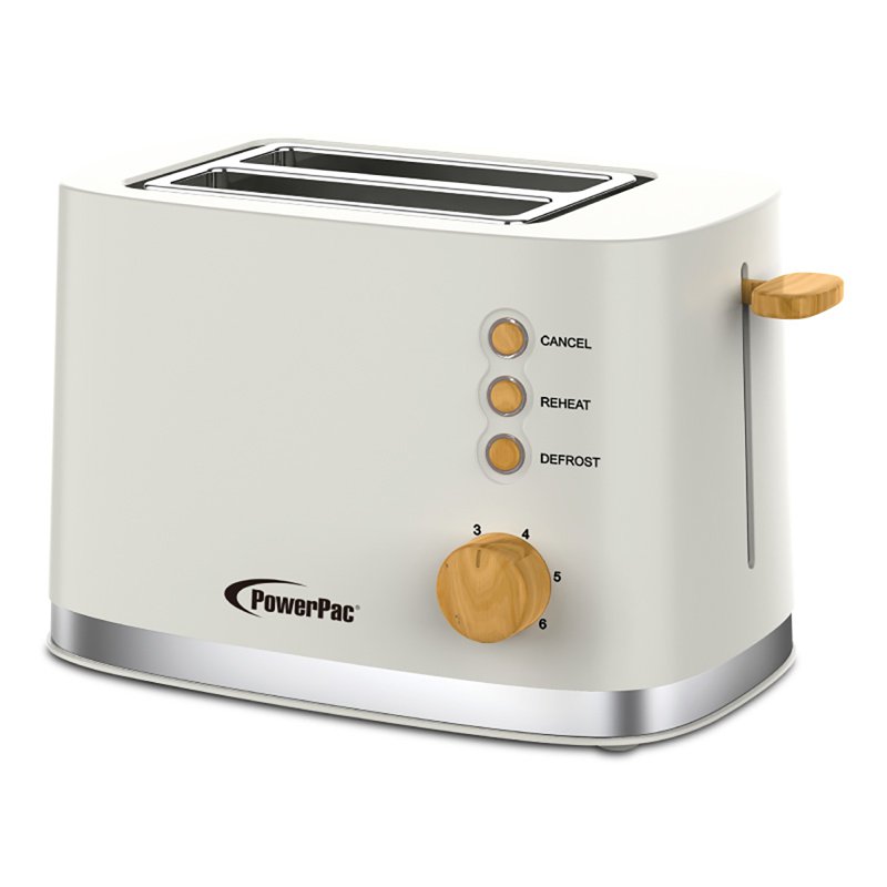 PowerPac (PPT05IV) 2 Slice Bread Toaster with Auto POP UP-IV 1 S