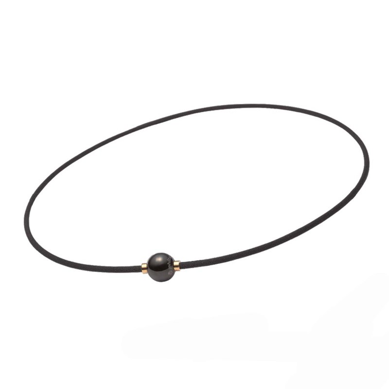 Phiten Rakuwa Necklace Metax Mirror Ball Black 40cm