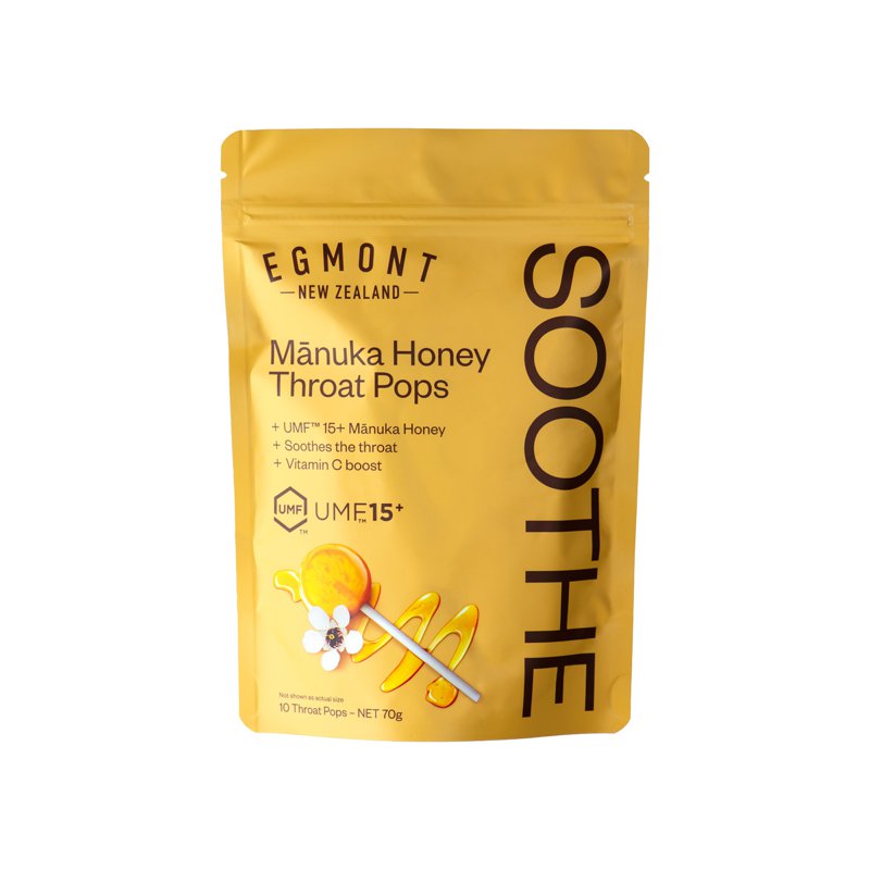 Egmont Manuka Honey Throat Pops UMF 15+ 10 S